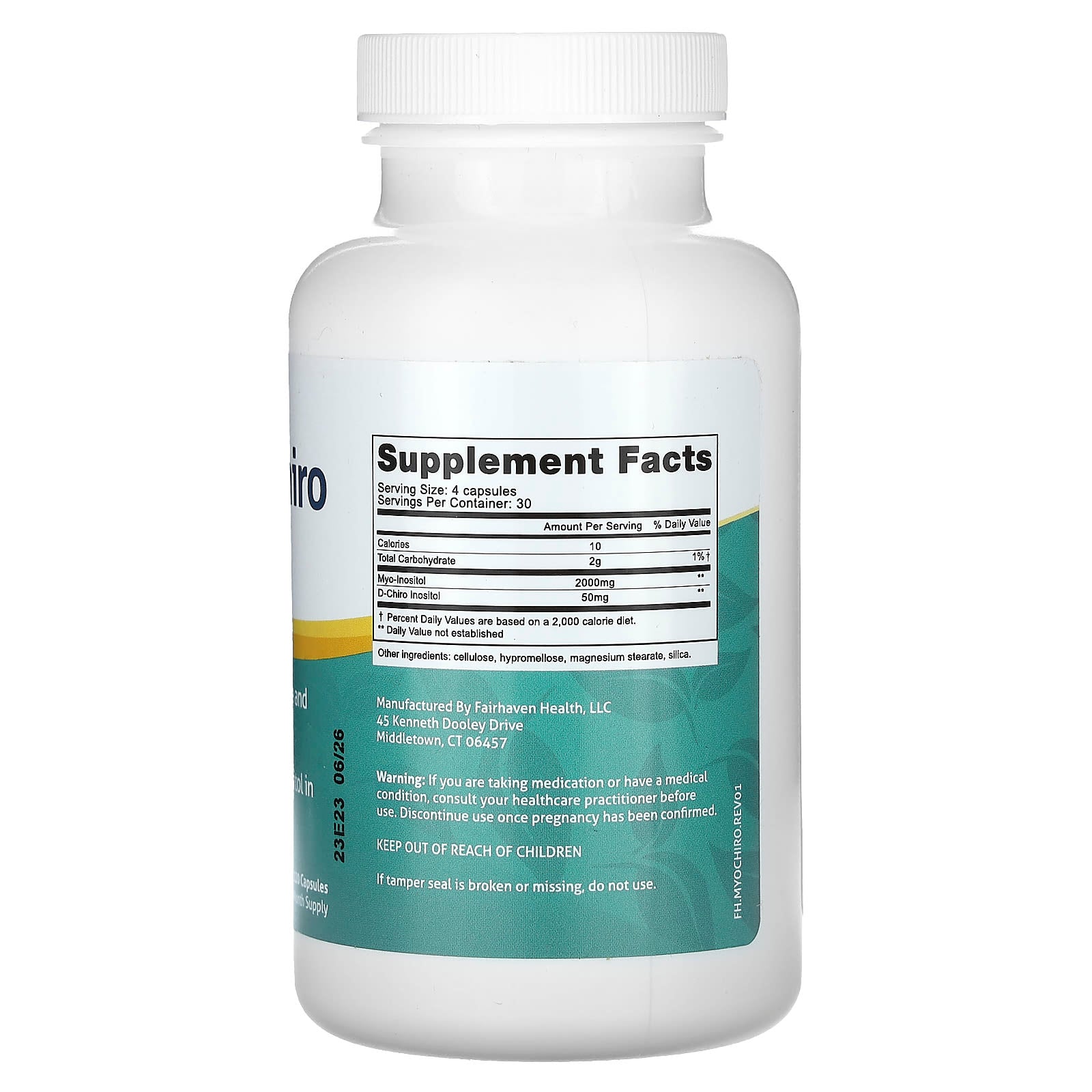 Fairhaven Health, Myo + D-Chiro Inositol, 120 Capsules