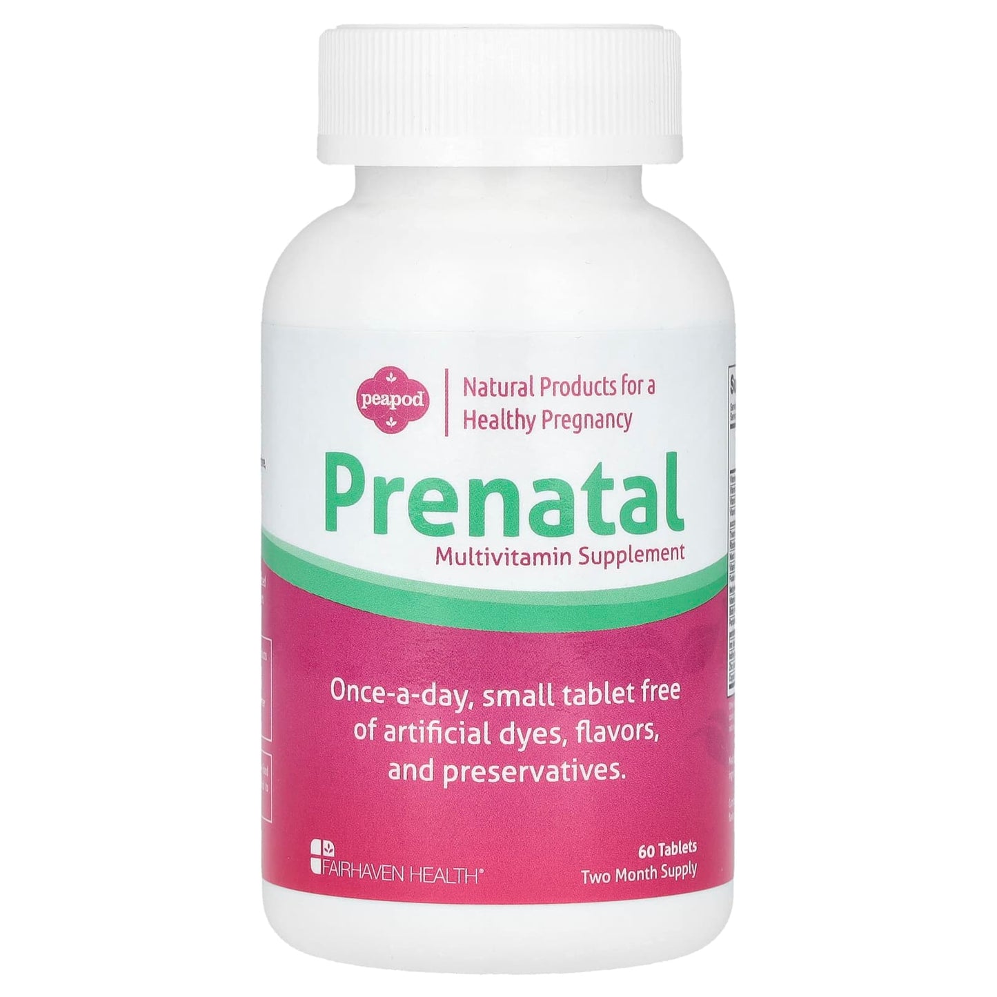 Fairhaven Health, Peapod, Supplément de Multivitamines Prénatales, 60 Comprimés