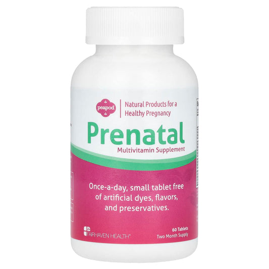 Fairhaven Health, Peapod, Supplément de Multivitamines Prénatales, 60 Comprimés