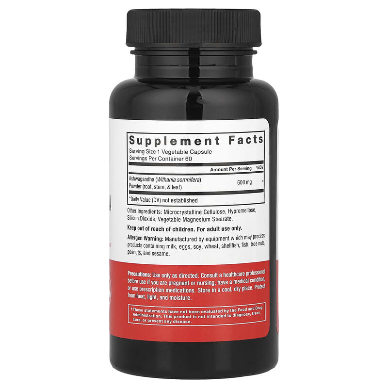 Force Factor, Ashwagandha , 600 mg , 60 Vegetable Capsules