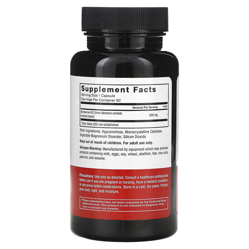 Force Factor Berberine supplement bottle on a white background