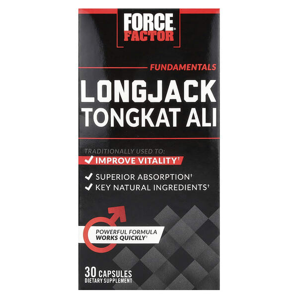 Longjack Tongkat Ali, 500 mg, 30 gélules