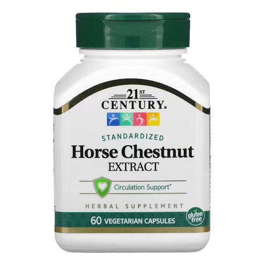 21st Century Horse Chestnut Extract supplement bottle on a white background