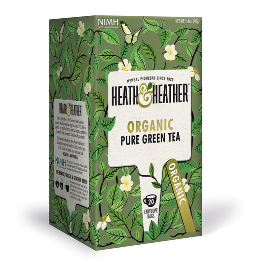 Heath and Heather Organic Pure Green Tea 20 Bag