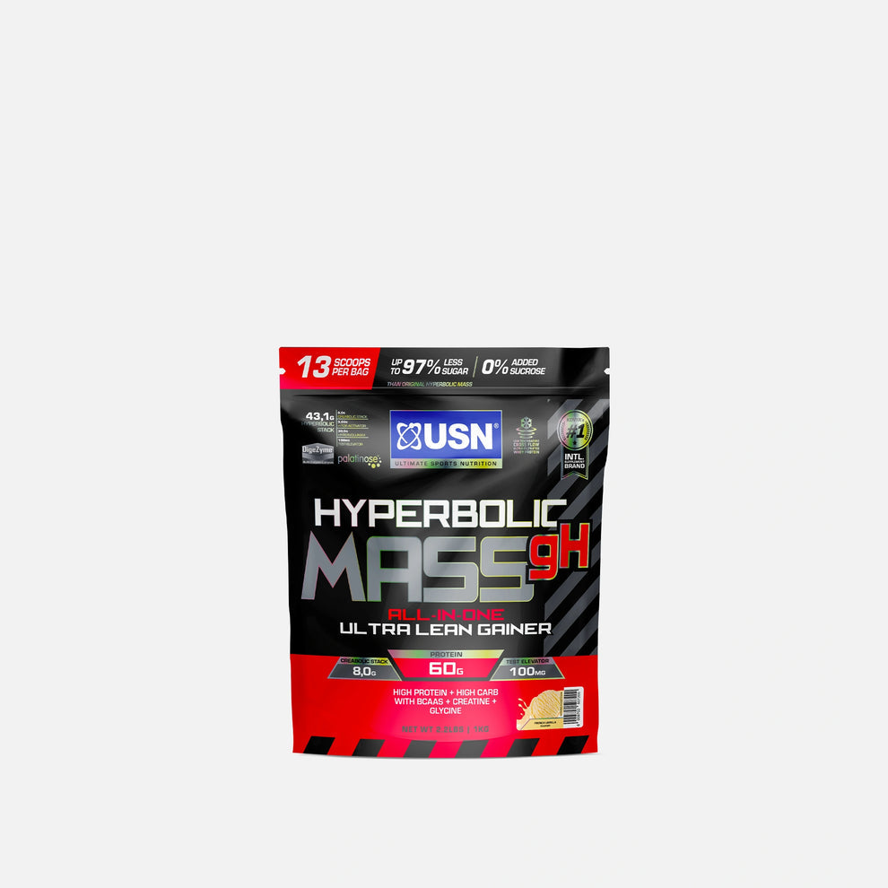 usn hyperbolic mass gainer 1kg bag on a white background