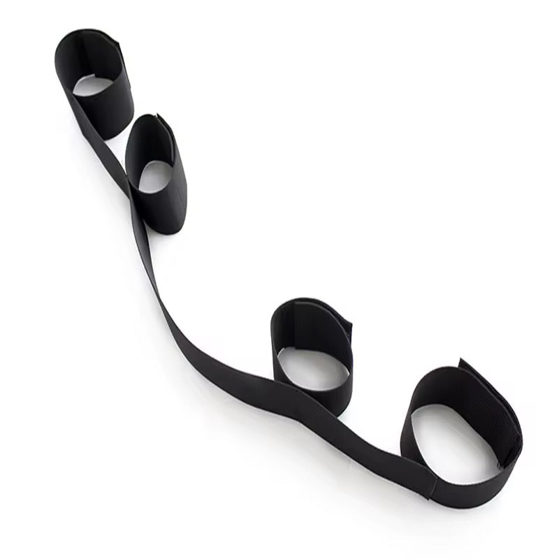 Adult SM Sex Restraint Handcuffs Slave Tools Bdsm No Vibrators Sexy Wrist-to-Ankle Cuffs Open Leg Hand Toys Bondage for Couple
