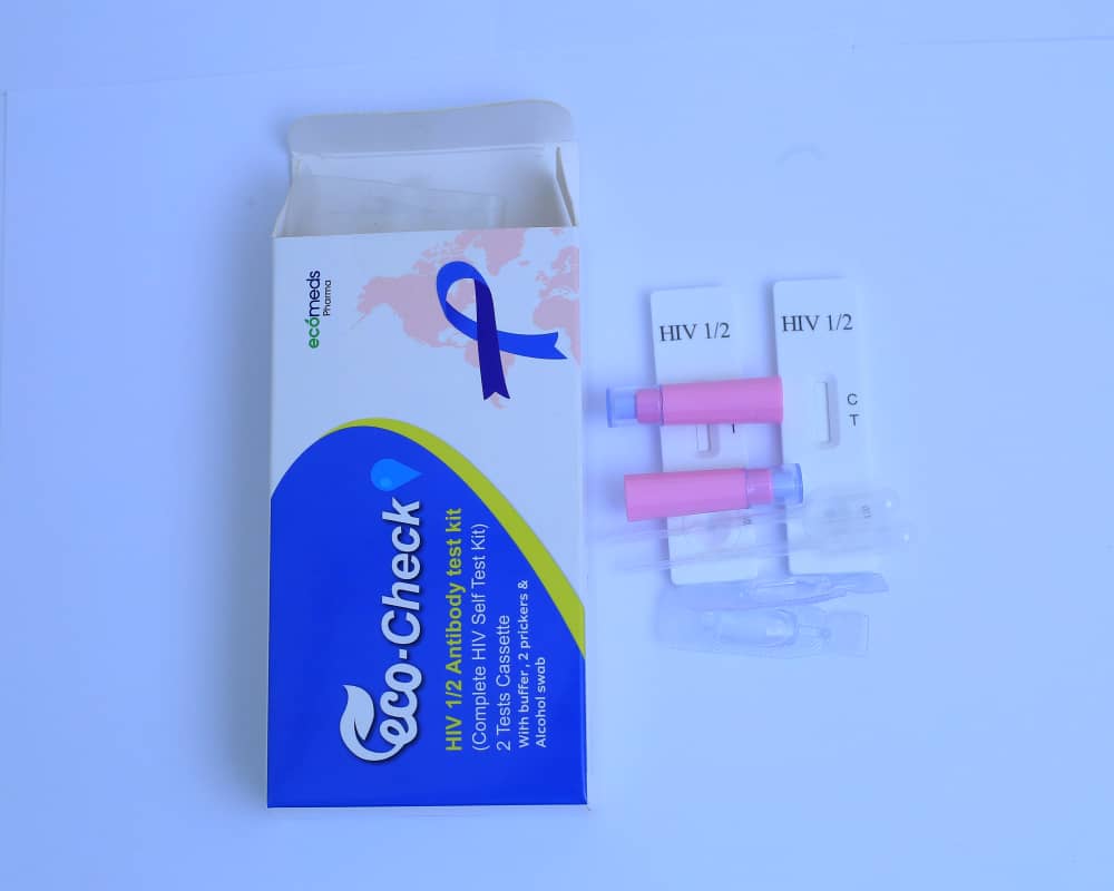 Eco Check Kit complet d'autotest VIH 2 pièces