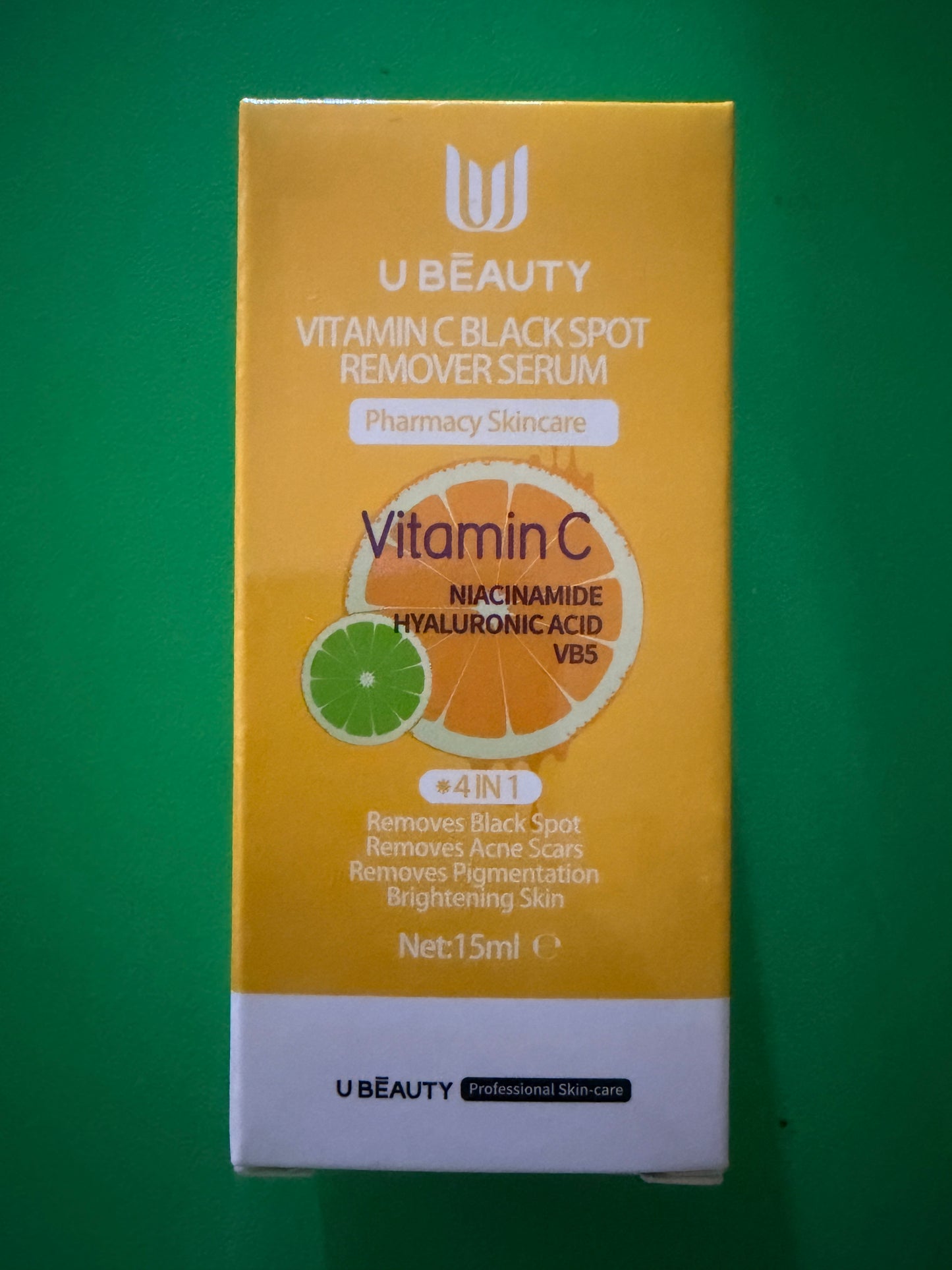 U BEAUTY VITAMIN C BLACK SPOT REMOVER SERUM 15MLS
