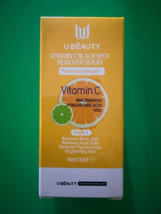U BEAUTY VITAMIN C BLACK SPOT REMOVER SERUM 15MLS