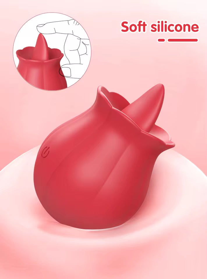 Clitoral Rose Vibrator for Women 10 Modes Licking Tongue Vibrating Adult Toy for Couples Clitoris
Nipple Stimulator for Her