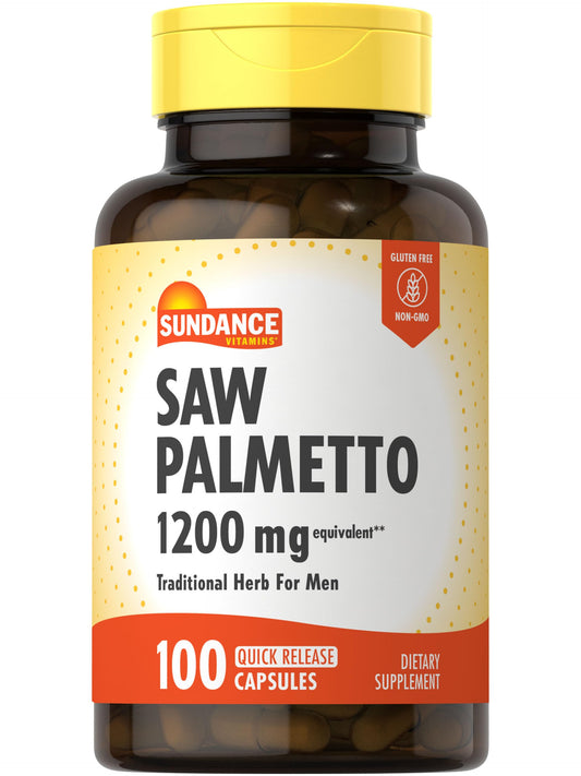 Sundance Saw Palmetto for Men | 100 Quick Release Capsules
