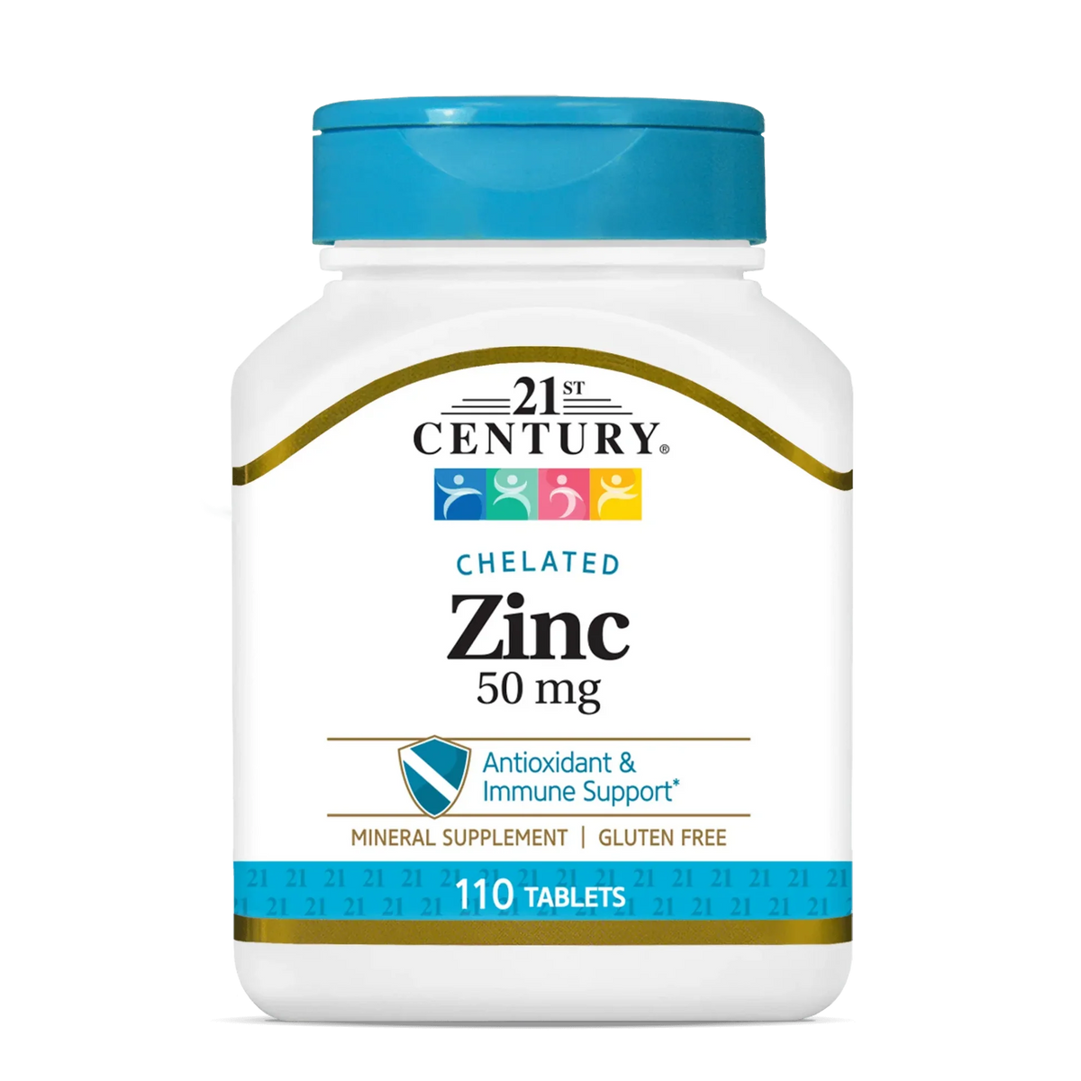 21st Century Chelated Zinc 50 mg 110 tablets
