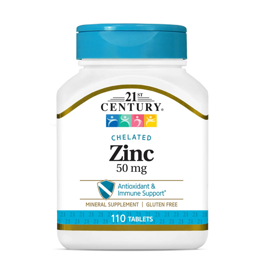 21st Century Chelated Zinc 50 mg 110 tablets