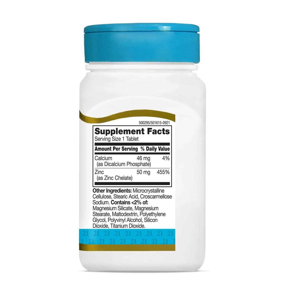 21st Century Chelated Zinc 50 mg 110 tablets