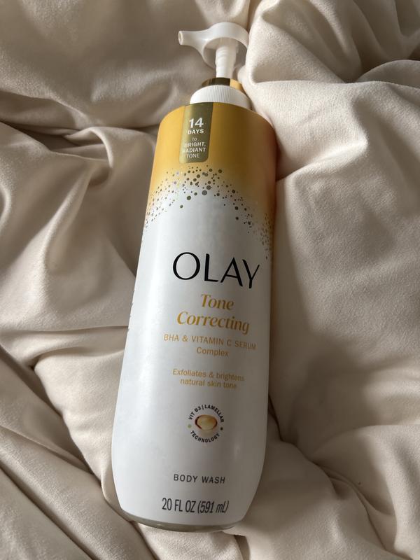 Olay Tone Correcting Body Wash 20 fl oz (591 ml) - BHA & Vitamin C Serum Complex