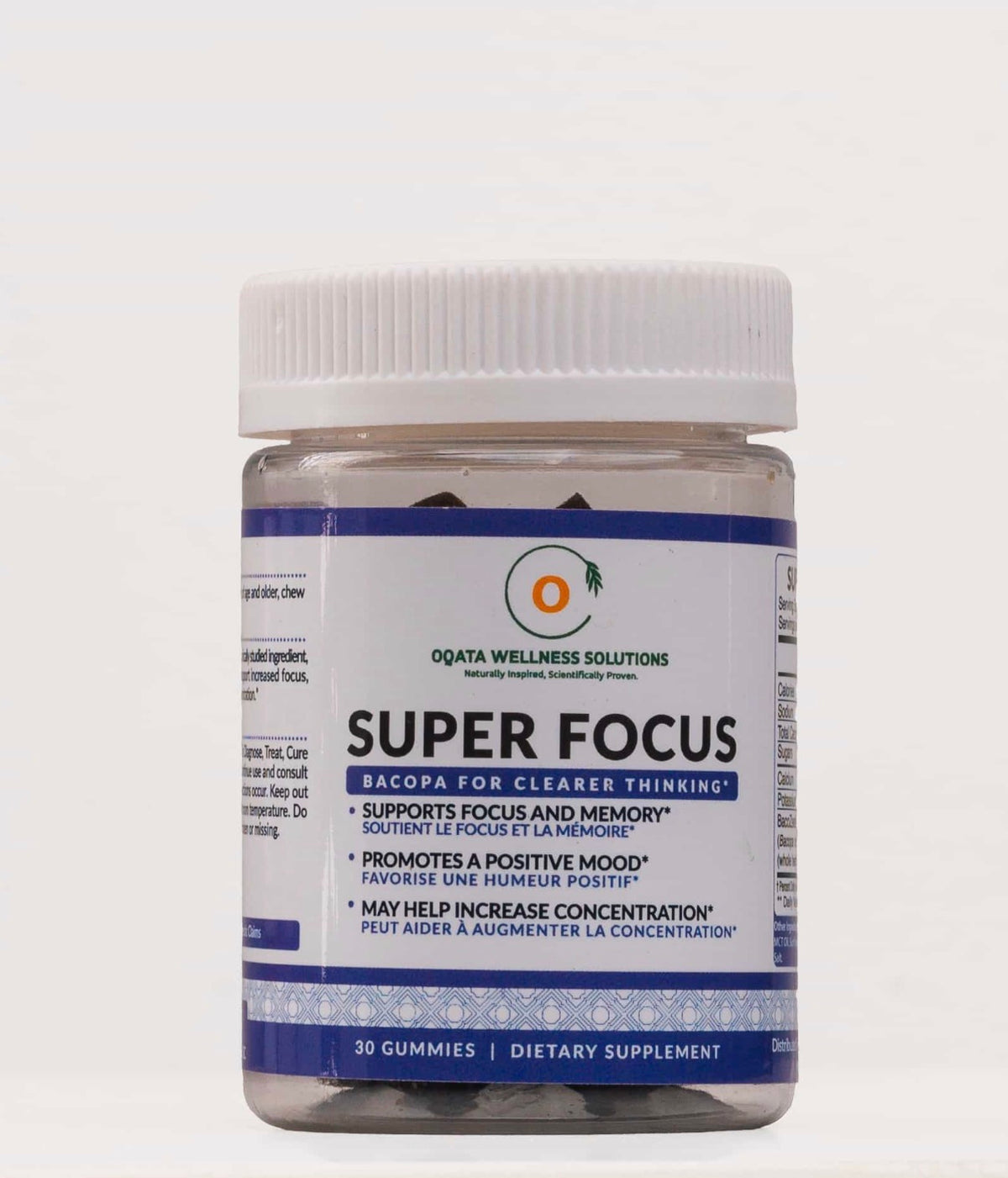 Oqata Wellness Super Focus Bacopa Gummies (30 Count) - Cognitive Support & Memory Boost