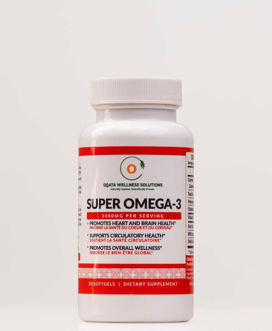 Oqata Wellness Super Omega-3 1000mg (30 Softgels) - Heart, Brain & Circulatory Support