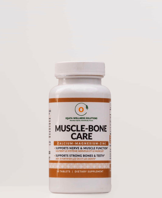 Oqata Wellness Muscle-Bone Care (30 Tablets) - Calcium, Magnesium & Zinc Mineral Complex