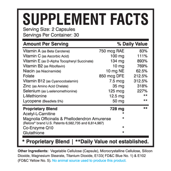 AMS MFS Plus Supreme Universal Fertility (120 Vegetable Capsules) - Male Reproductive Support Complex