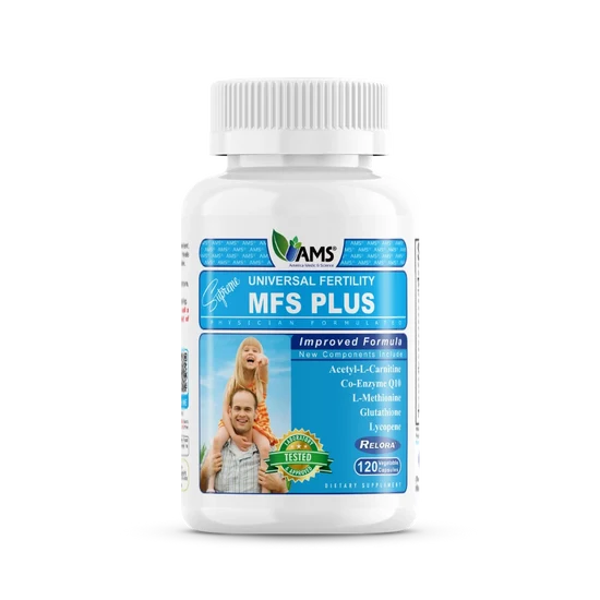 AMS MFS Plus Supreme Universal Fertility (120 Vegetable Capsules) - Male Reproductive Support Complex