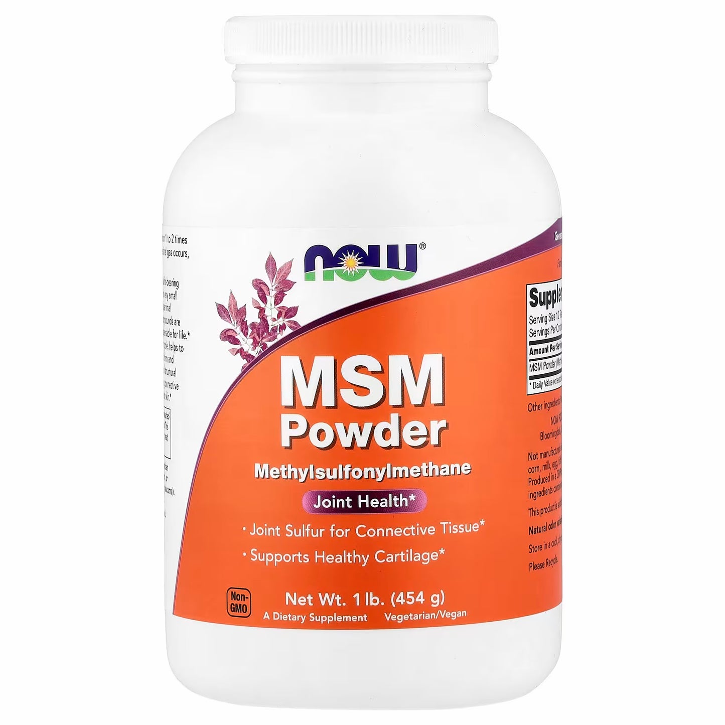 NOW Foods
MSM Powder, 1 lb (454 g)