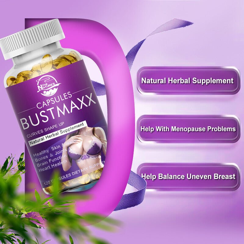 BUSTMAXX #1 Most Trusted All-Natural Breast Enlargement & Enhancement Supplement
