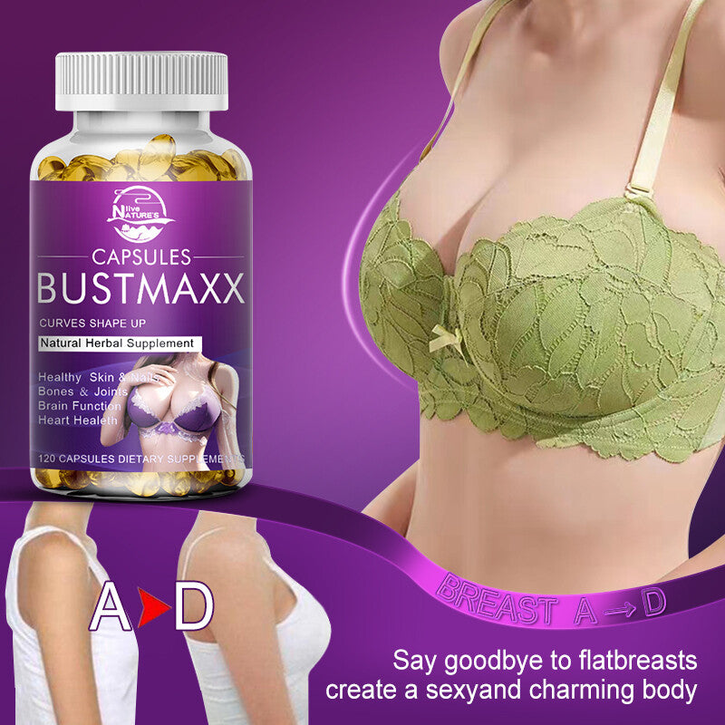 BUSTMAXX #1 Most Trusted All-Natural Breast Enlargement & Enhancement Supplement