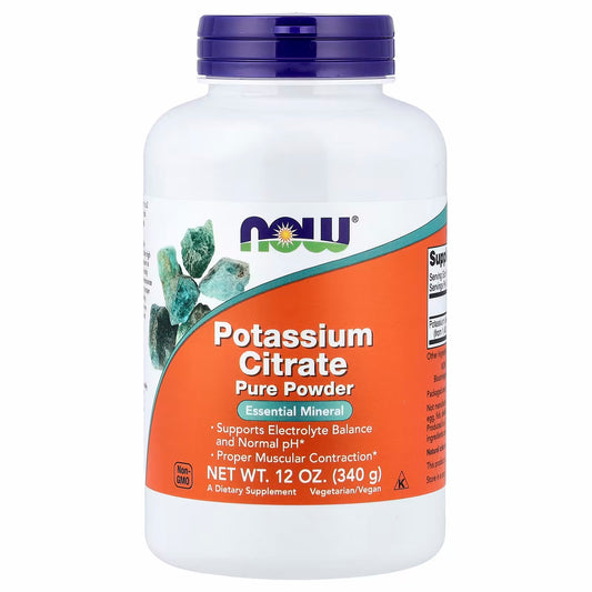 NOW Foods
Potassium Citrate, Pure Powder, 12 oz (340 g)