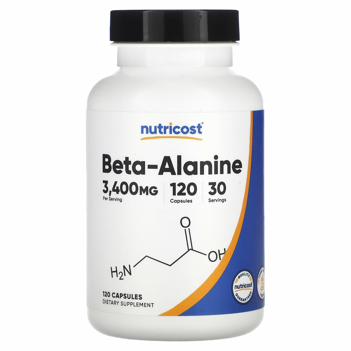 Nutricost
Beta-Alanine, 120 Capsules (850 mg per Capsule