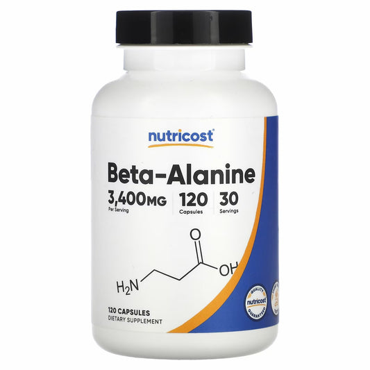 Nutricost
Beta-Alanine, 120 Capsules (850 mg per Capsule