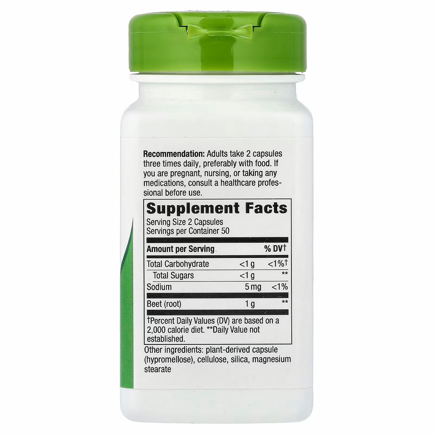 Nature's Way
Beetroot, 100 Vegan Capsules (0.5 g per Capsule)