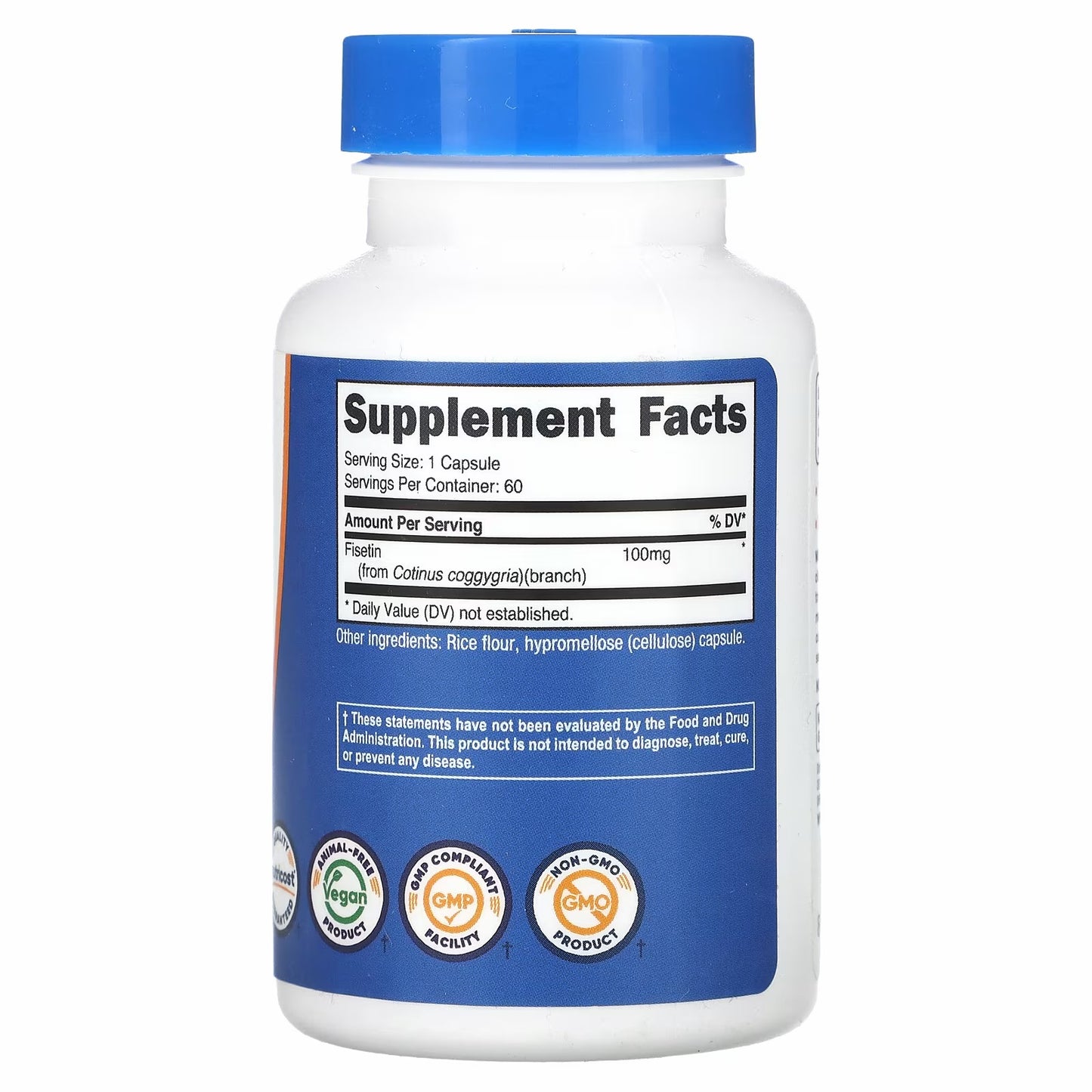 Nutricost
Fisetin, 100 mg, 60 Capsules