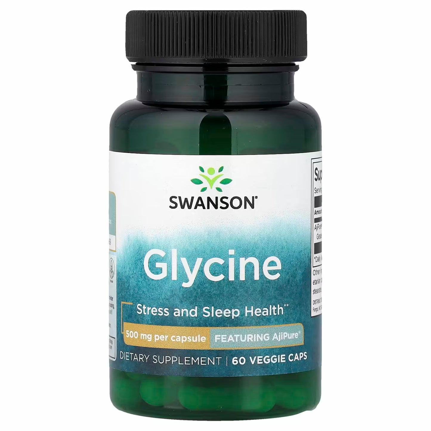 Swanson
Glycine, 500 mg, 60 Veggie Caps