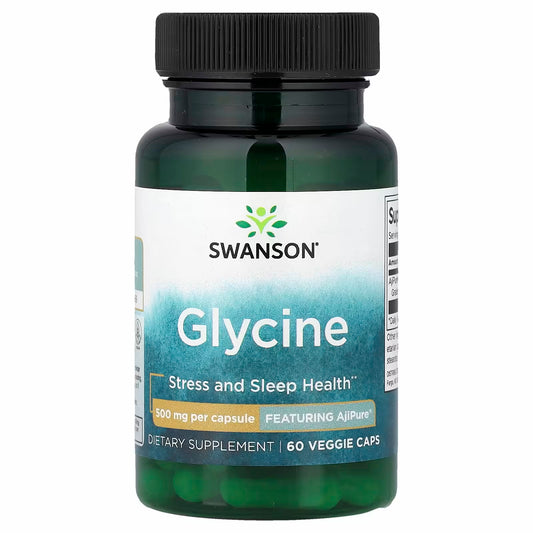 Swanson
Glycine, 500 mg, 60 Veggie Caps