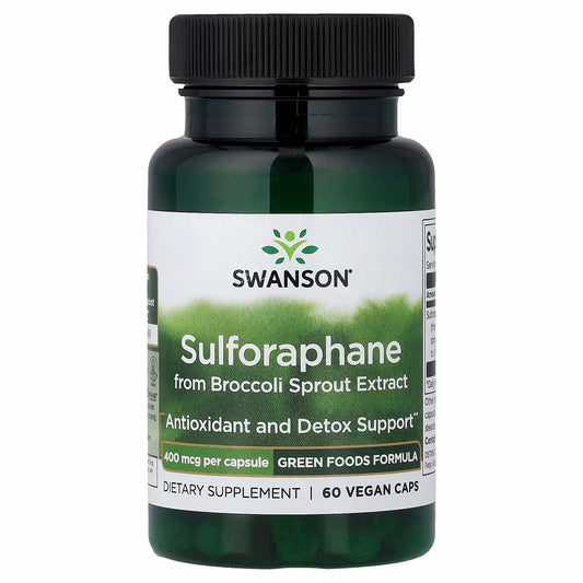 Swanson
Sulforaphane from Broccoli Sprout Extract, 400 mcg, 60 Vegan Caps