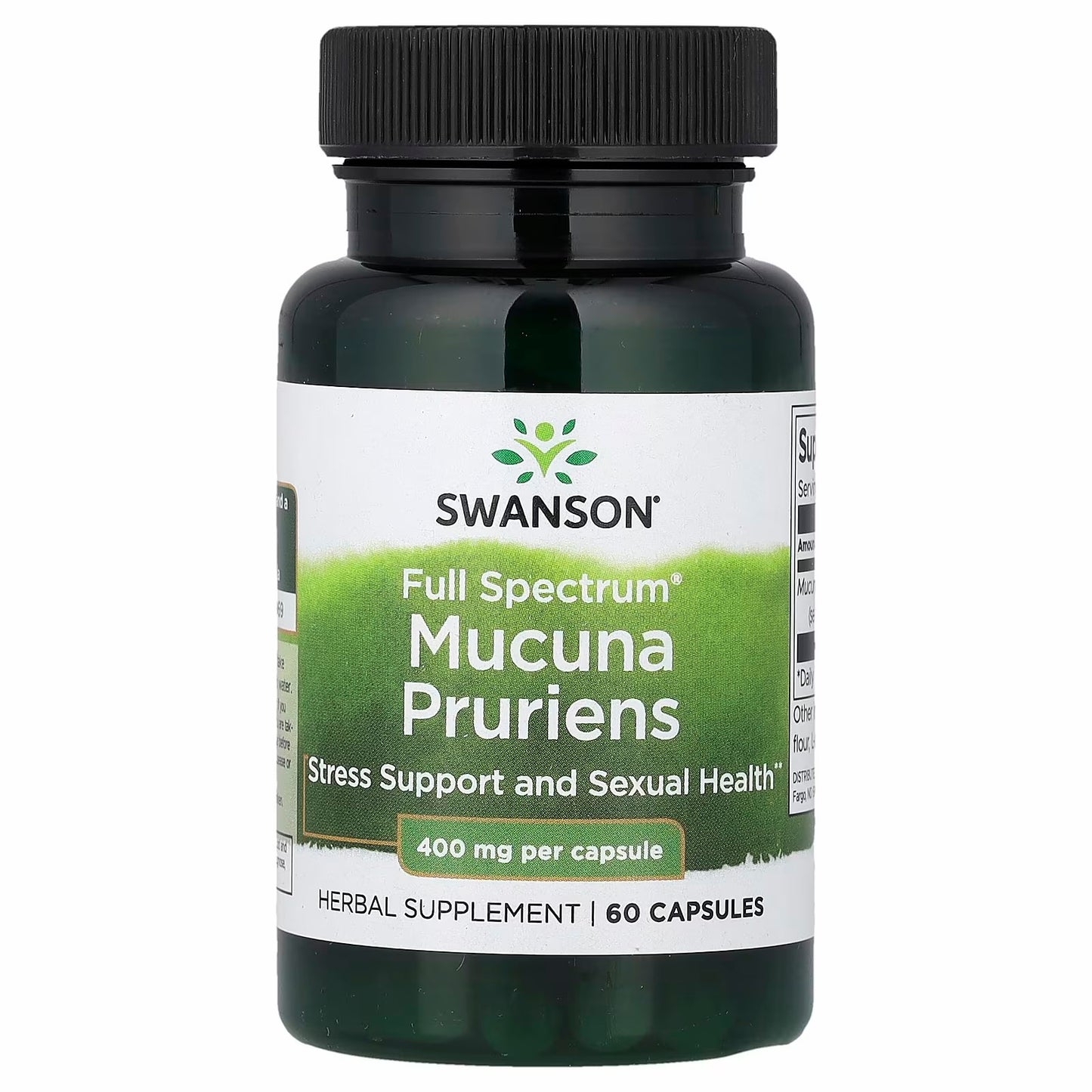 Swanson
Full Spectrum®, Mucuna Pruriens, 400 mg, 60 Capsules
