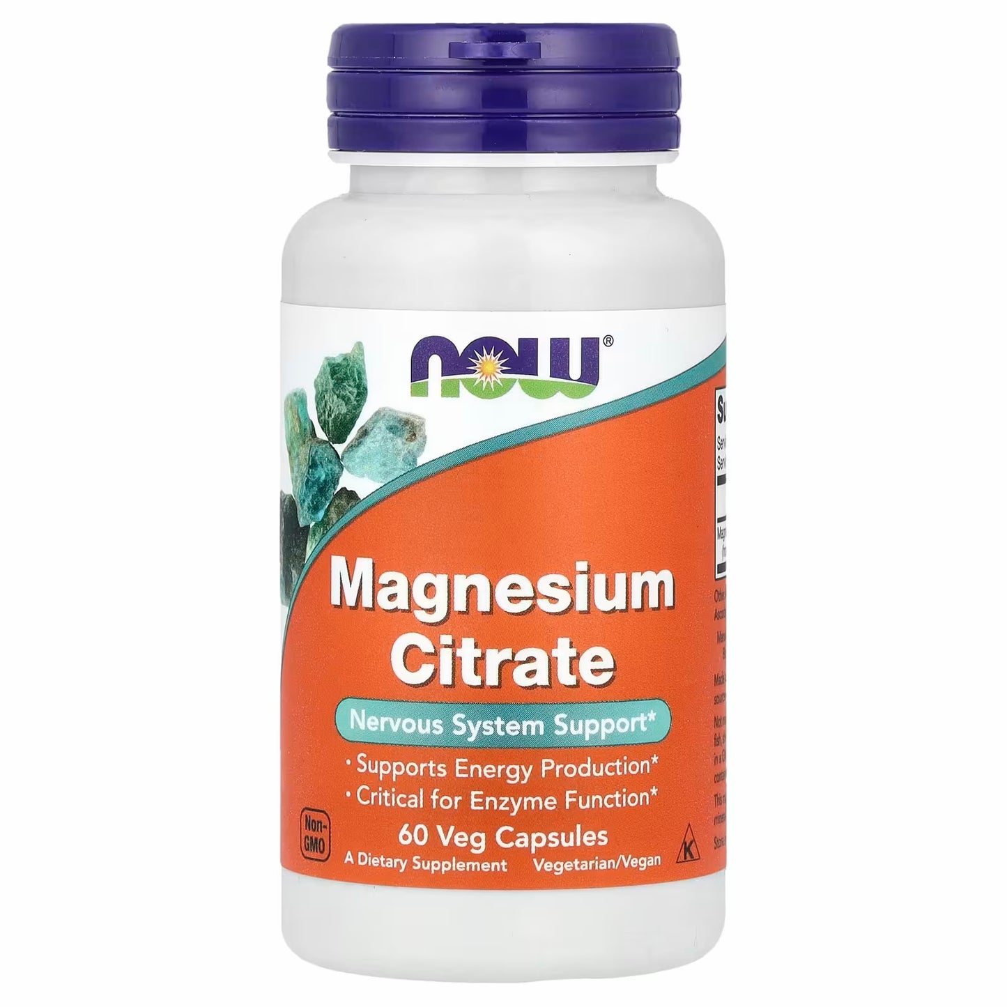 NOW Foods
Magnesium Citrate, 60 Veg Capsules (133 mg per Capsule)