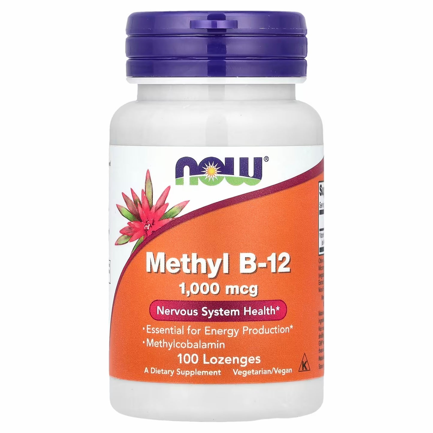 NOW Foods
Methyl B12 B-12, 1,000 mcg, 100 Lozenges