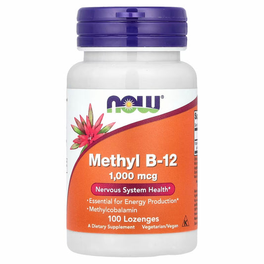 NOW Foods
Methyl B12 B-12, 1,000 mcg, 100 Lozenges
