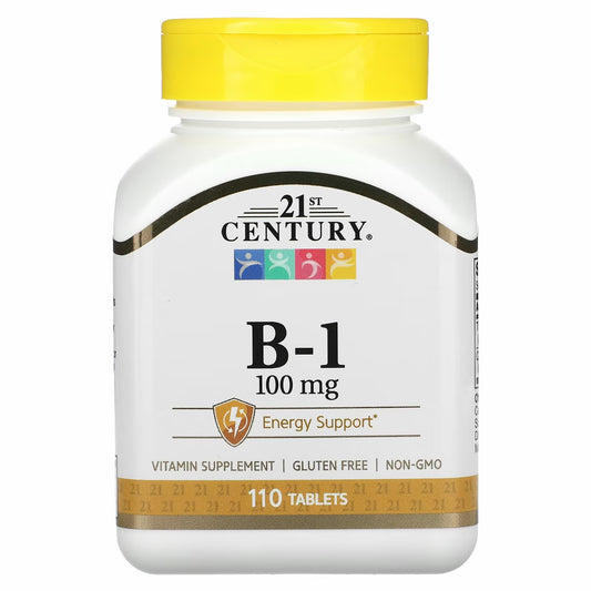 21st Century B1 B-1, 100 mg, 110 Tablets thiamine