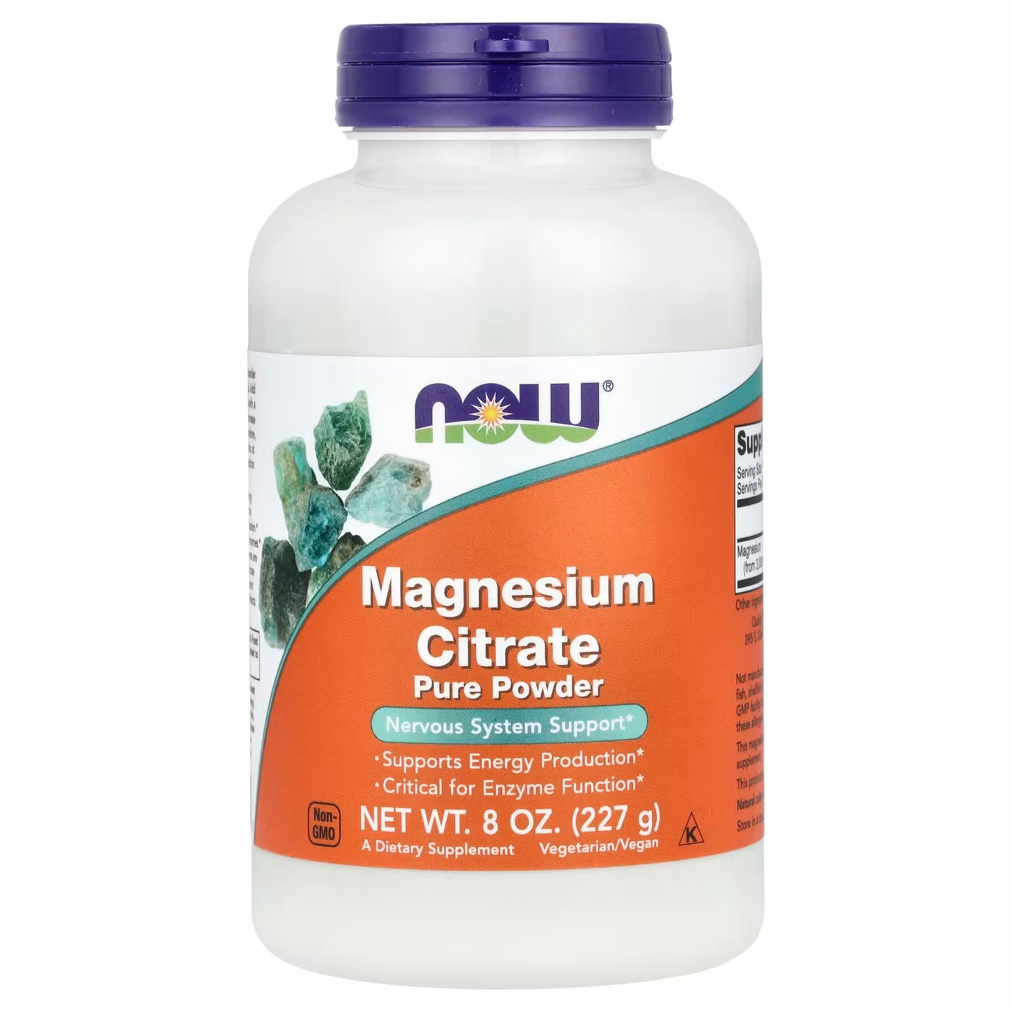 NOW Foods
Magnesium Citrate Pure Powder, 227 g (8 oz