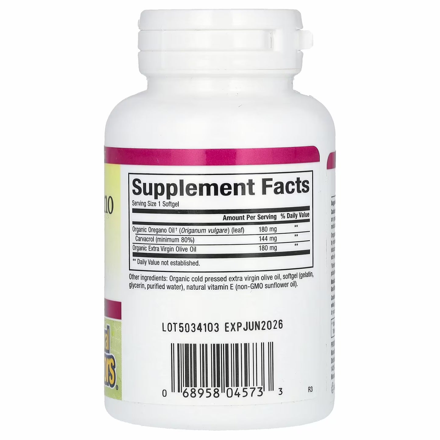Natural Factors
Oil of Oregano, 180 mg, 30 Softgels