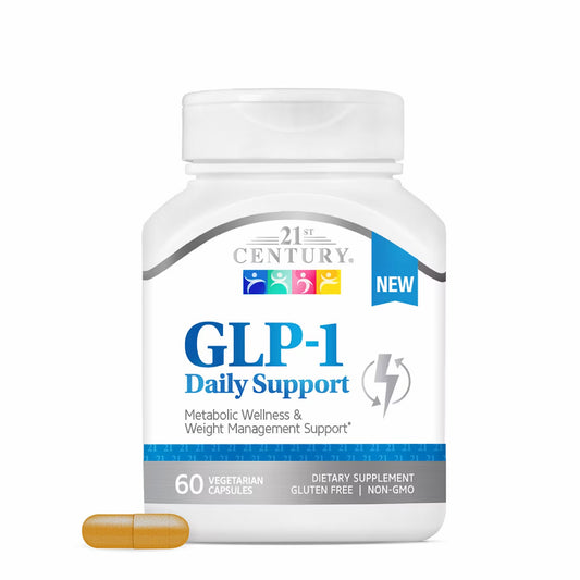 21st Century GLP‑1, 60 vegetarian capsules. Weight management