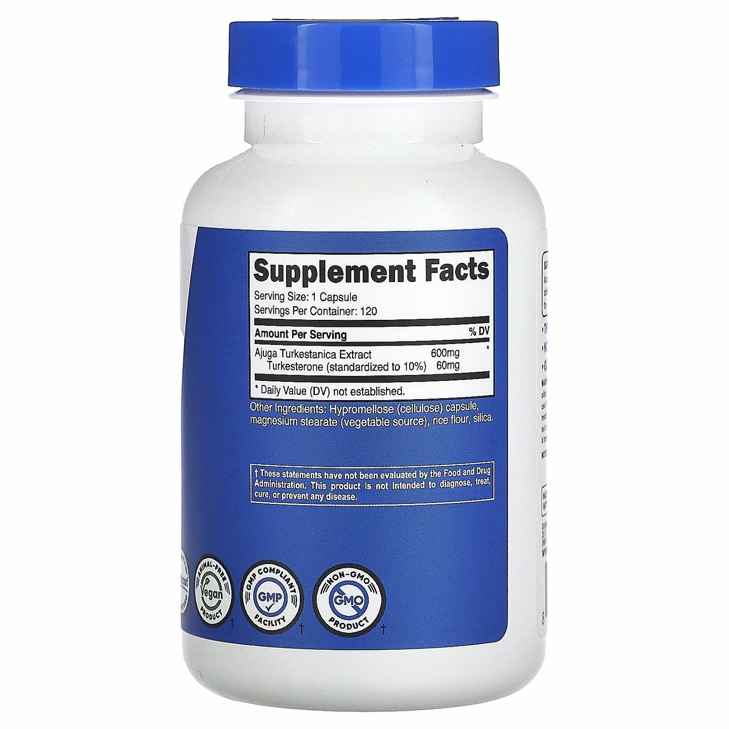 Nutricost Performance Turkesterone, 600 mg, 120 Capsules.