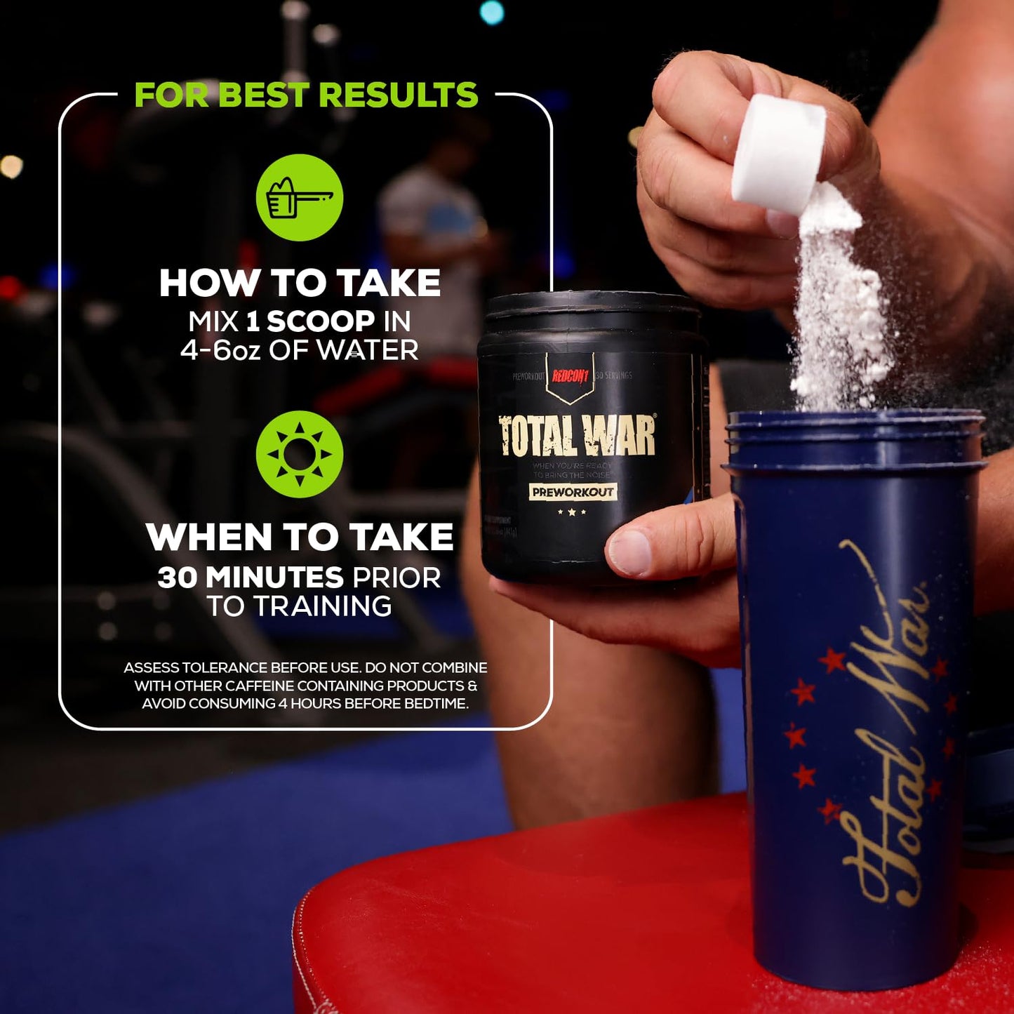 Total War® Pre-Workout, Strawberry Kiwi (30 servings)