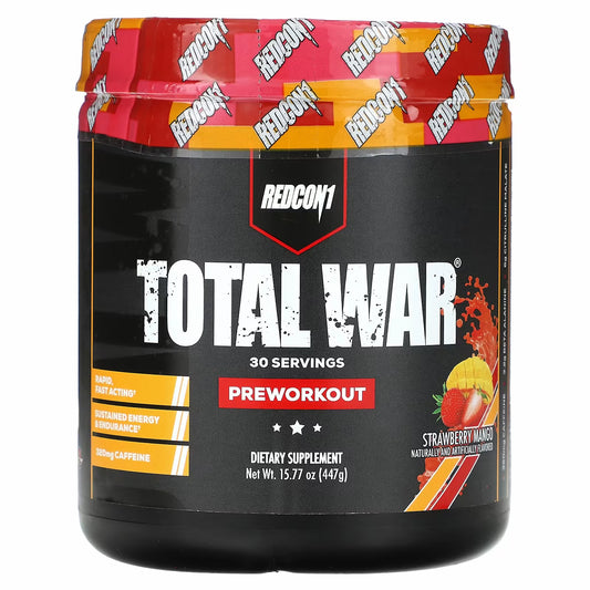 Total War® Pre-Workout, Strawberry Mango (30 servings)