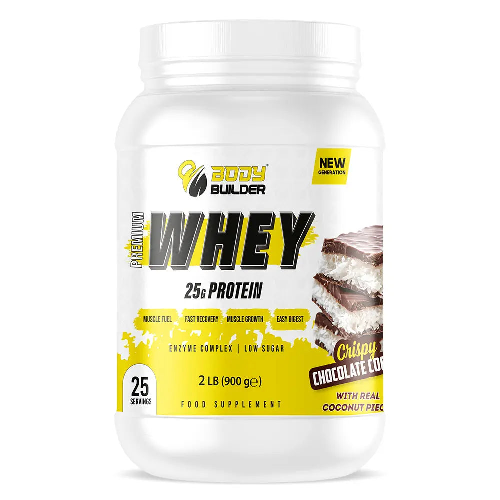 Body Builder Premium Whey Protein New Gen, Crispy Chocolate Coconut, 2 LB