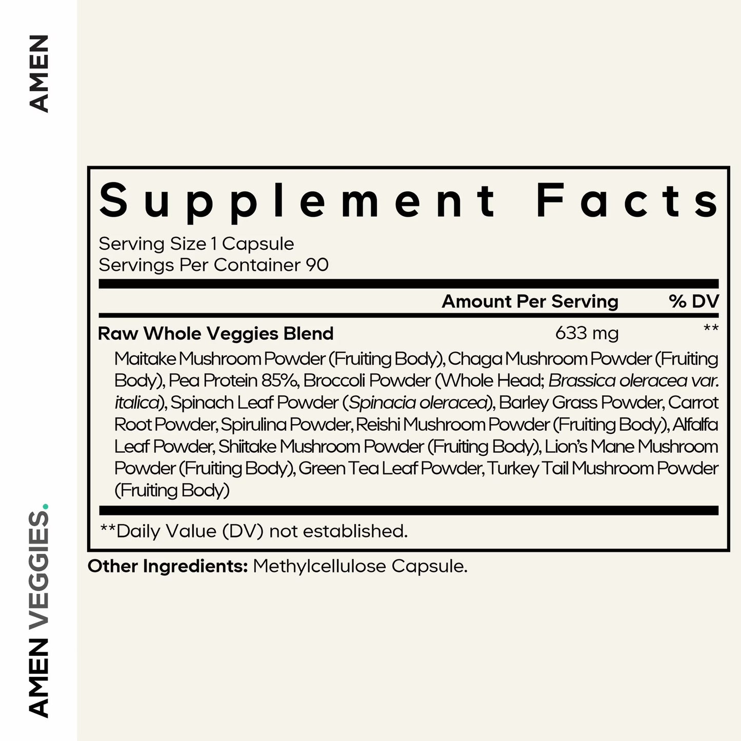 Codeage Amen, Veggies, 90 Vegetable Capsules