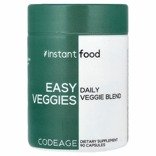 Codeage Instant Food, Easy Veggies, Daily Veggie Blend, 90 Capsules