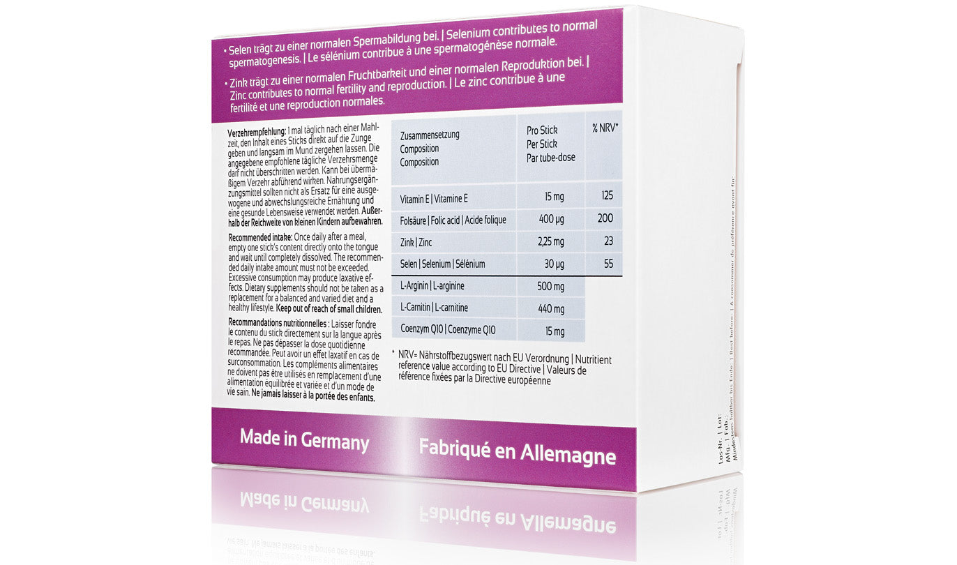 Fertilo Forte Denk Complément pour la fertilité masculine (une boîte de 30 sachets)